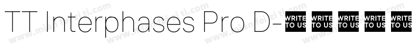 TT Interphases Pro D字体转换
